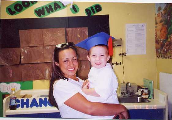 Sarah and Ryan at his "Graduation" 5/2001