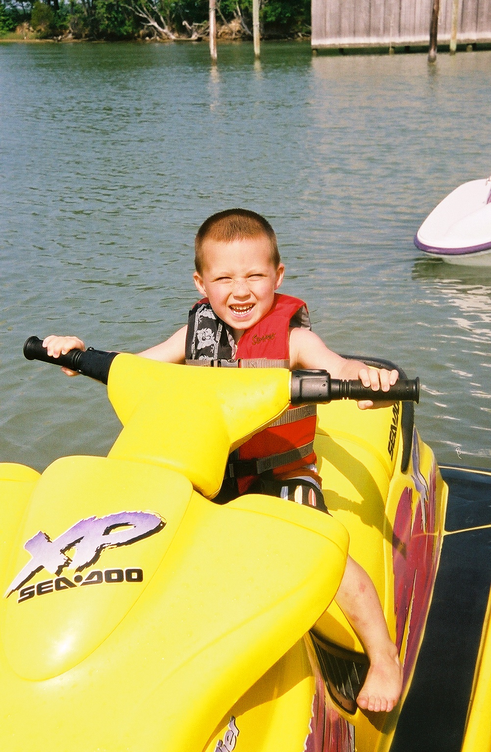 Ryan taking the SeaDoo for a spin!!