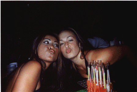 Sarah and Bobbi at XHale Nightclub