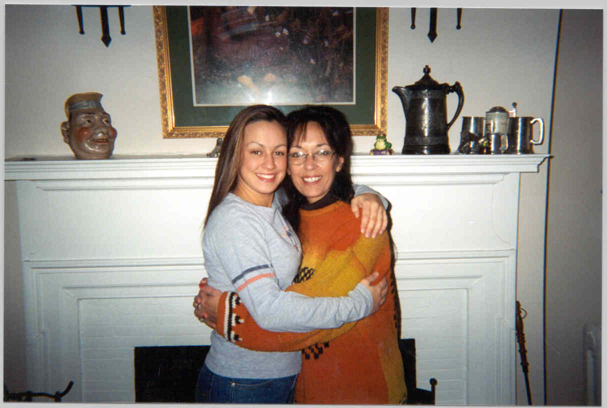 Sarah and Mom hugging
